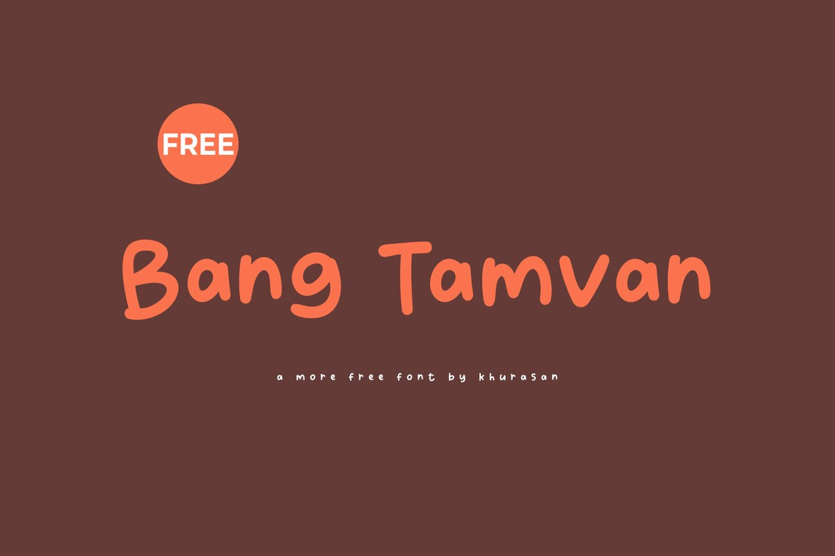 Schriftart Bang Tamvan